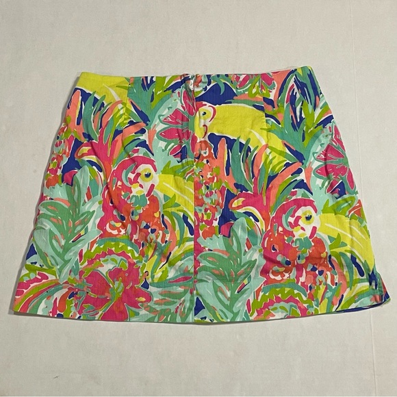 Lilly Pulitzer Womens Rhea Mini Skirt Skort in Casa Banana Tropical, Sz 6 - Picture 2 of 5